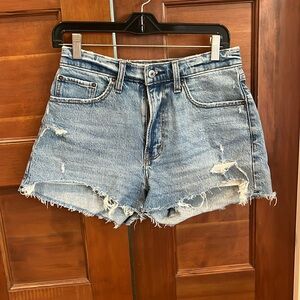 Abercrombie & Fitch high rise mom Jean shorts